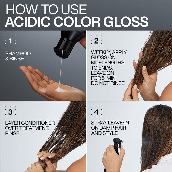 Acidic Color Gloss Heat Protection Leave-In Treatment Spray